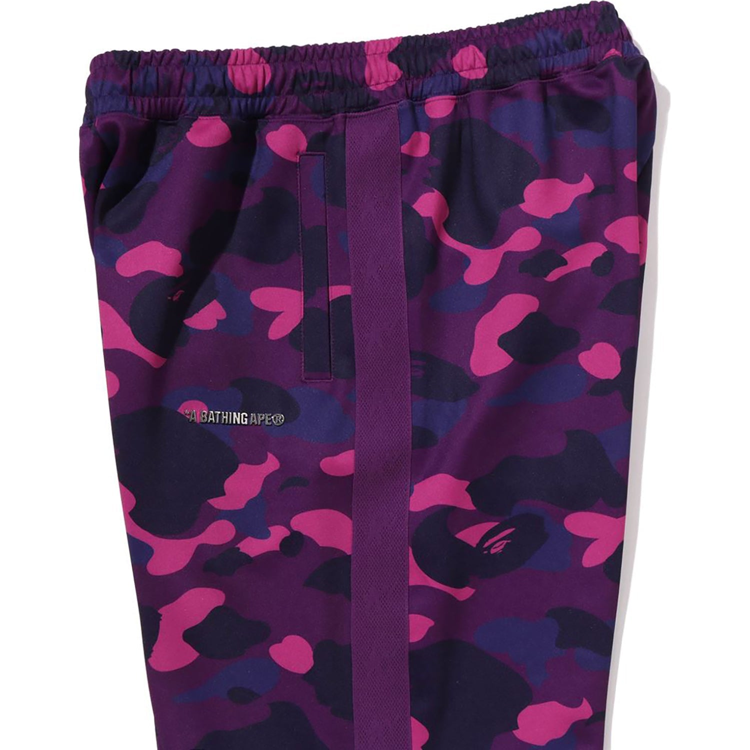 BAPE COLOR CAMO METAL LOGO RELAXED FIT TRACK SWEAT PANTS MENS