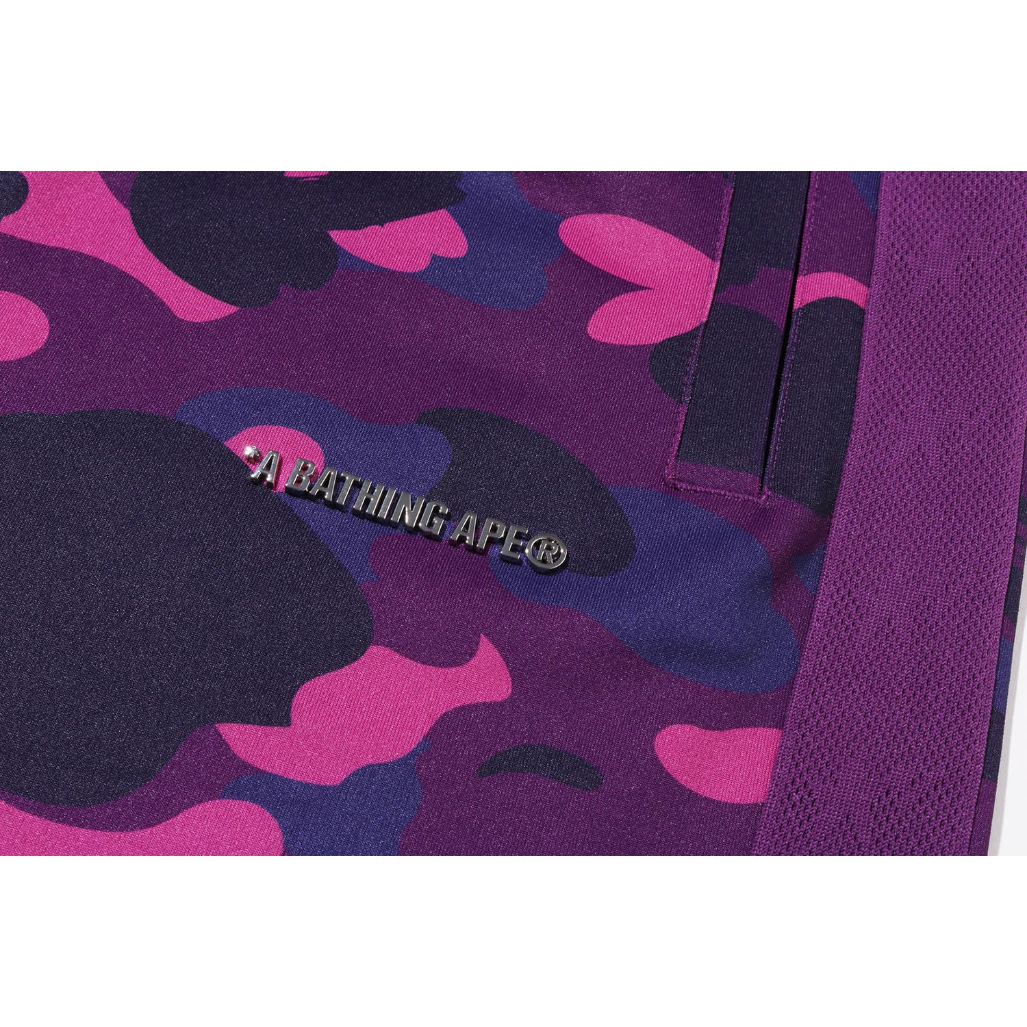 BAPE COLOR CAMO METAL LOGO RELAXED FIT TRACK SWEAT PANTS MENS
