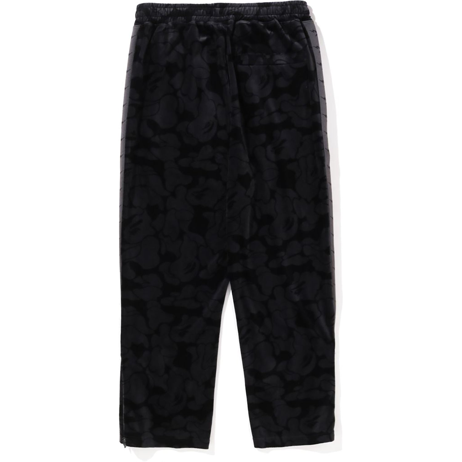 BAPE SOLID CAMO VELOUR METAL ONE POINT RELAXED FIT TRACK PANTS MENS