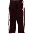 BAPE SOLID CAMO VELOUR METAL ONE POINT RELAXED FIT TRACK PANTS MENS