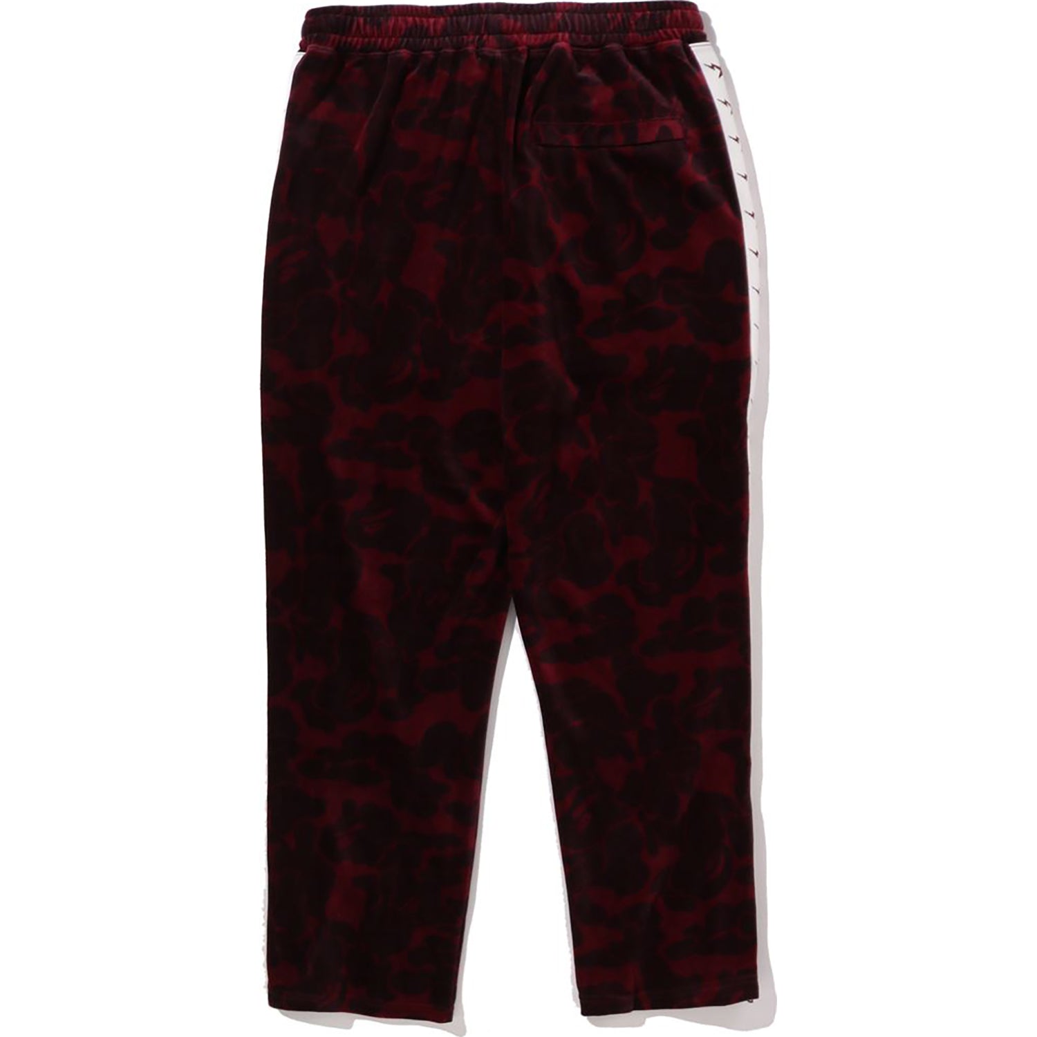 BAPE SOLID CAMO VELOUR METAL ONE POINT RELAXED FIT TRACK PANTS MENS