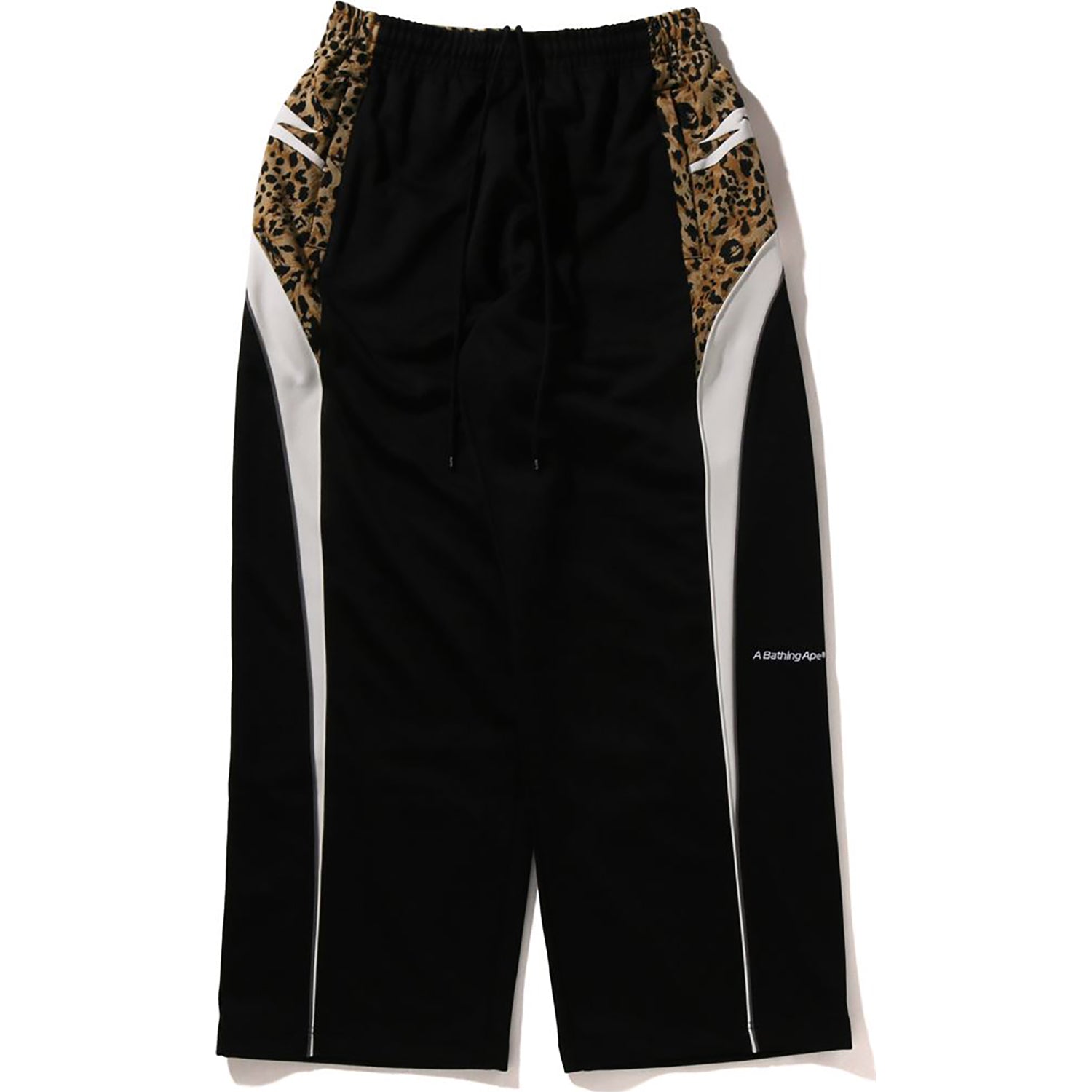 BAPE WILD LEOPARD PATTERN OVERSIZED FIT TRACK PANTS MENS