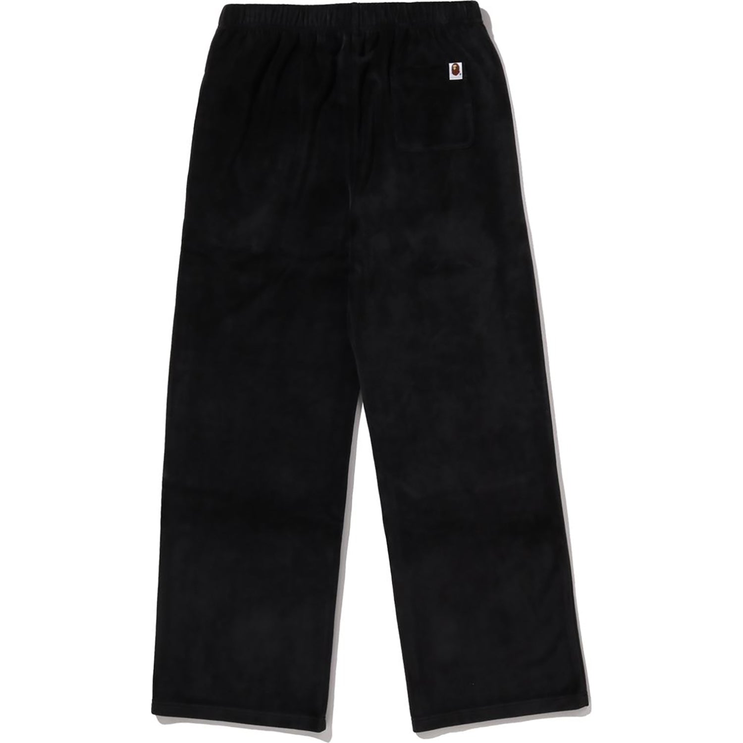 BAPE CRYSTAL STONE APE HEAD VELOUR WIDE PANTS LADIES