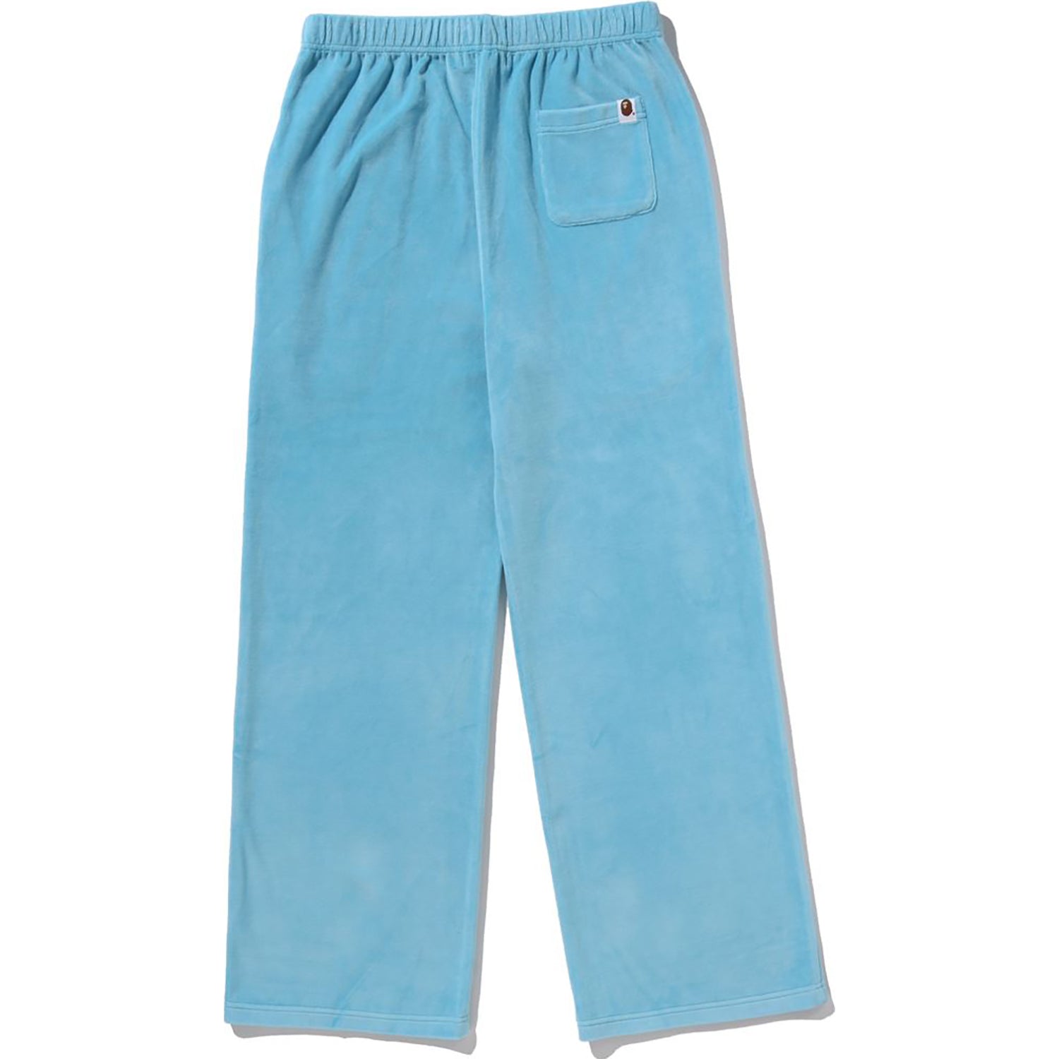BAPE CRYSTAL STONE APE HEAD VELOUR WIDE PANTS LADIES