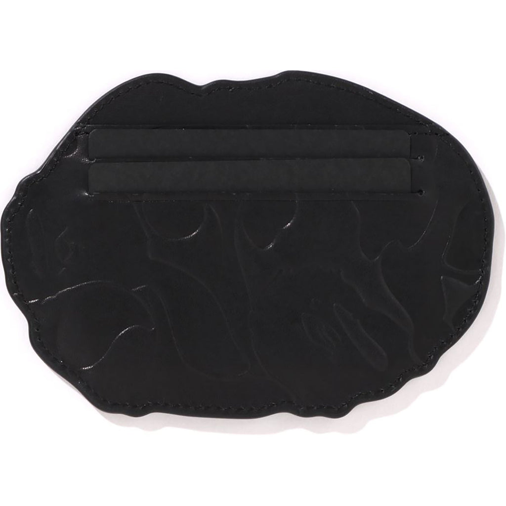 BAPE EMBOSSED LEATHER CARD CASE