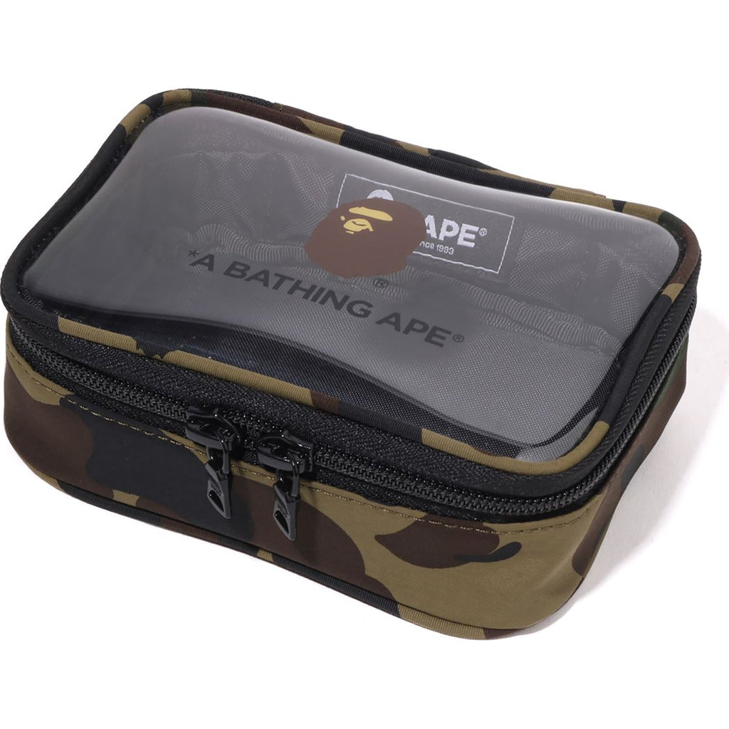 BAPE 1ST CAMO CLEAR POUCH MENS