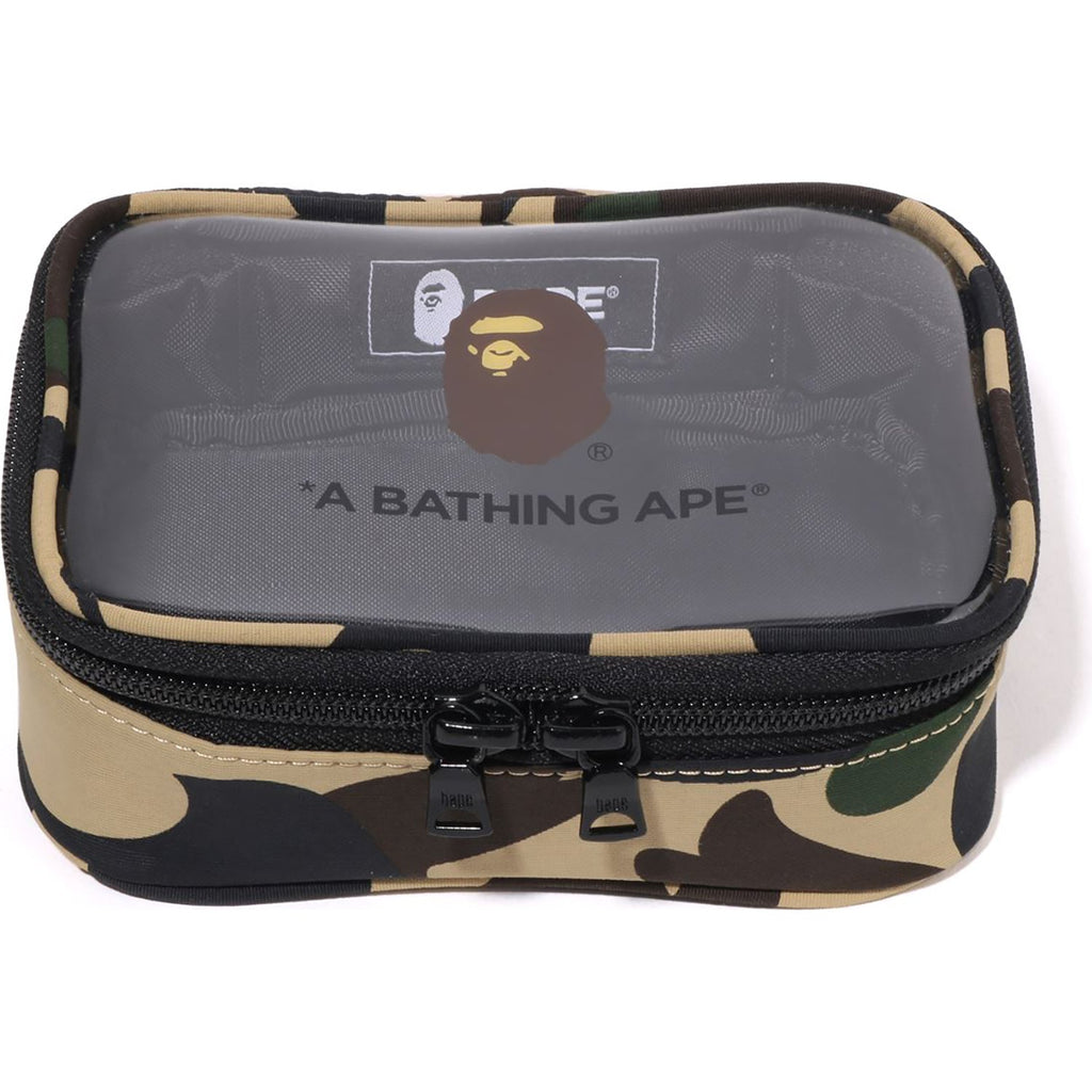 BAPE 1ST CAMO CLEAR POUCH MENS