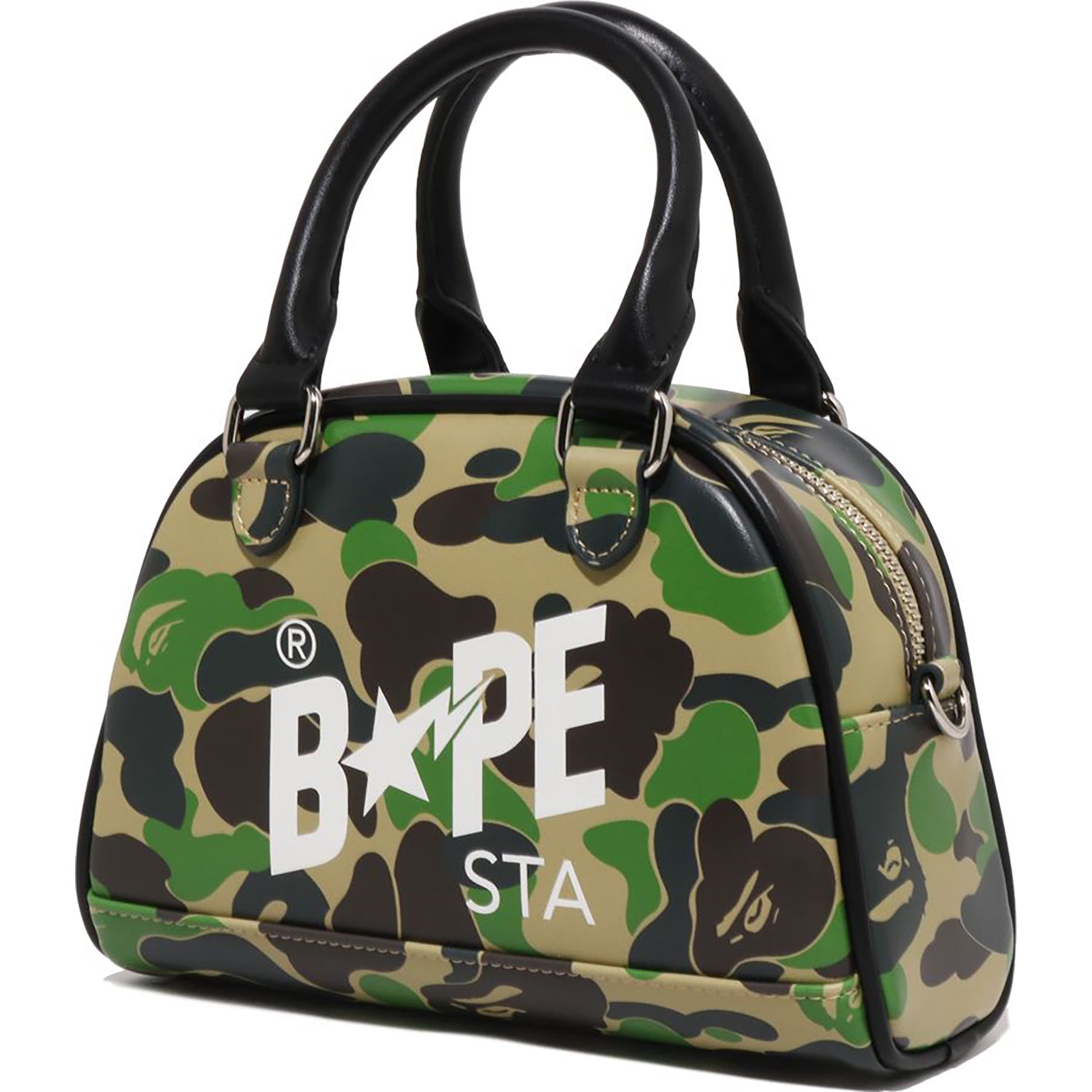 BAPE ABC CAMO MINI BOWLING BAG LADIES