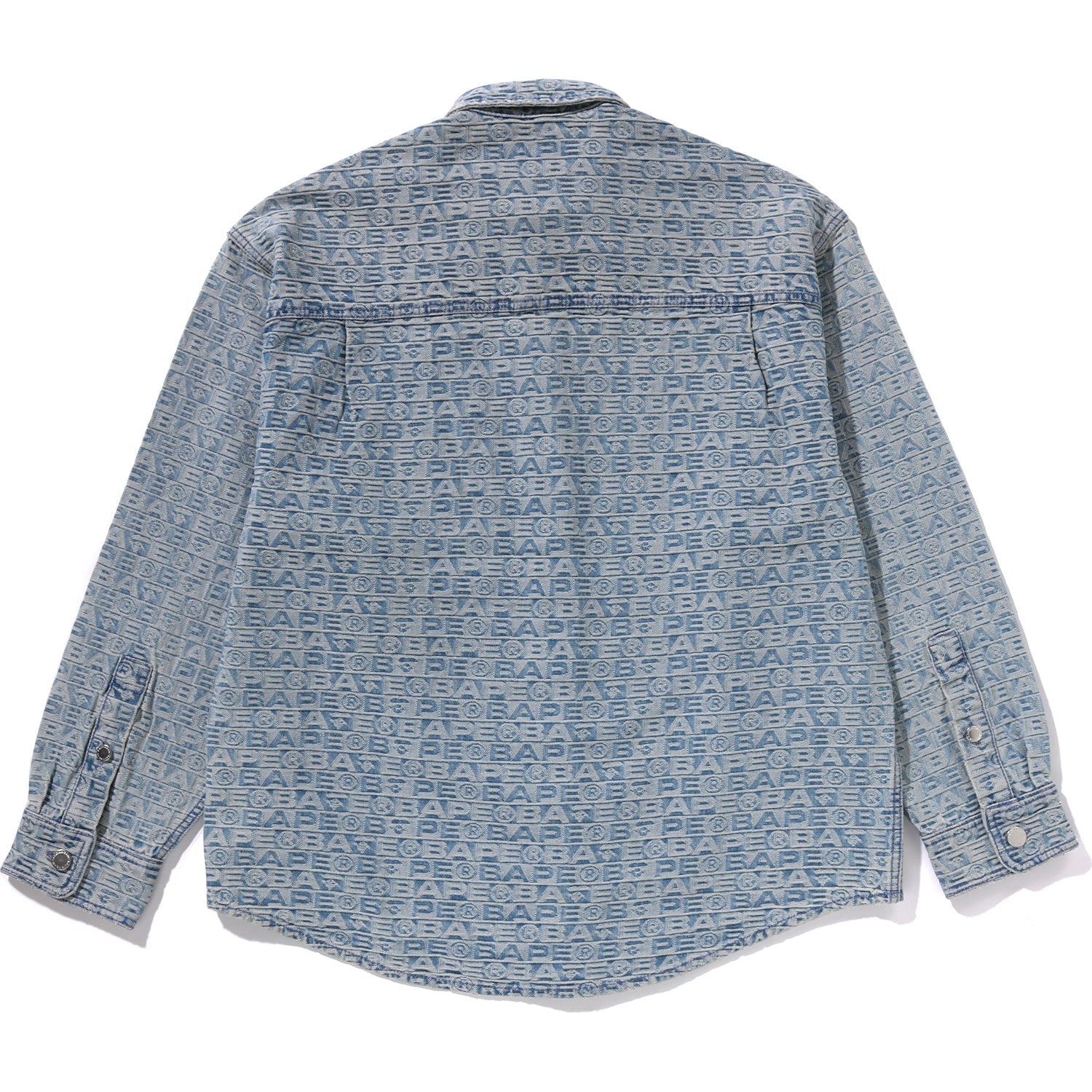 BAPE LUX SPORT PATTERN JACQUARD 10OZ DENIM SHIRTS MENS