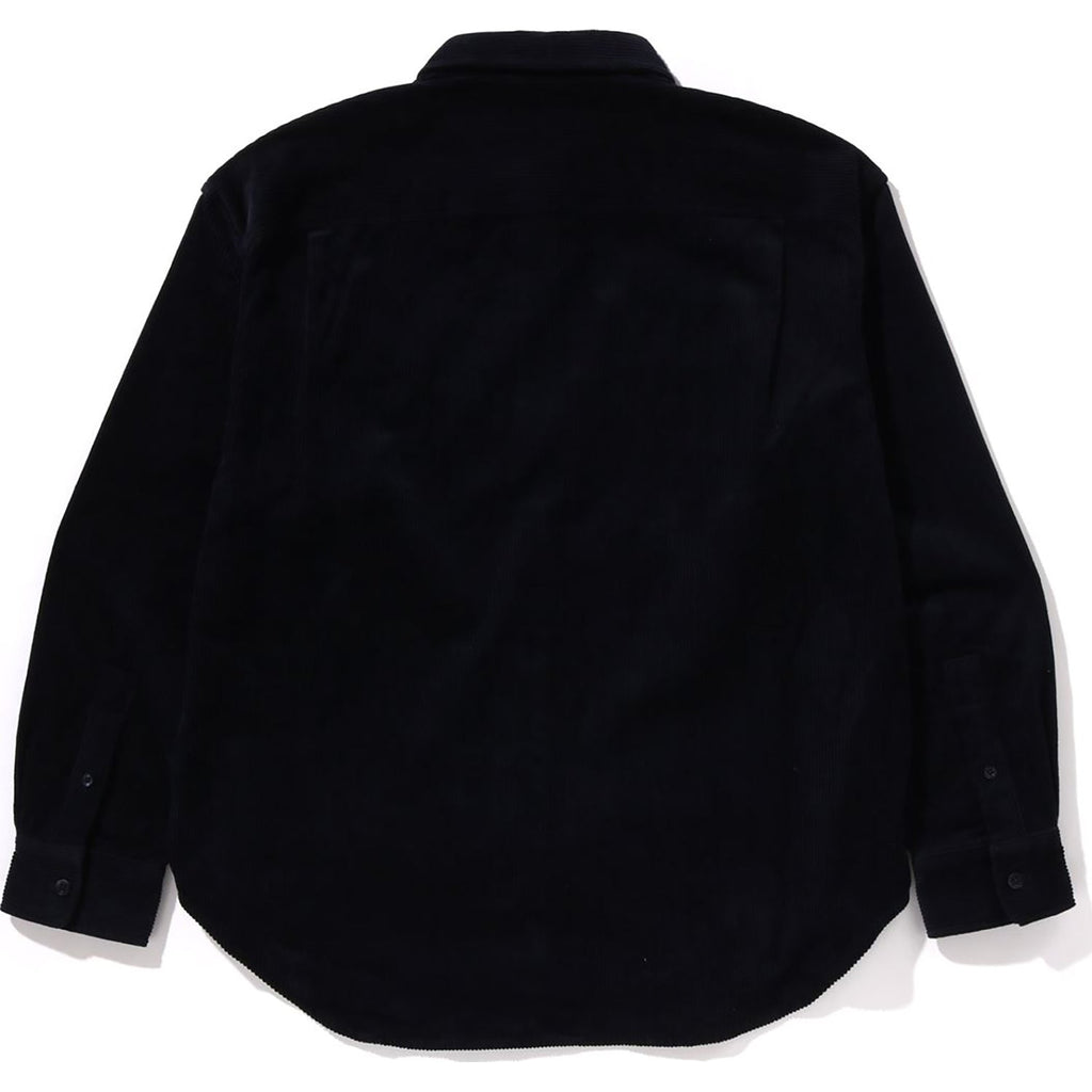 BAPE ONE POINT CORDUROY L/S SHIRT MENS