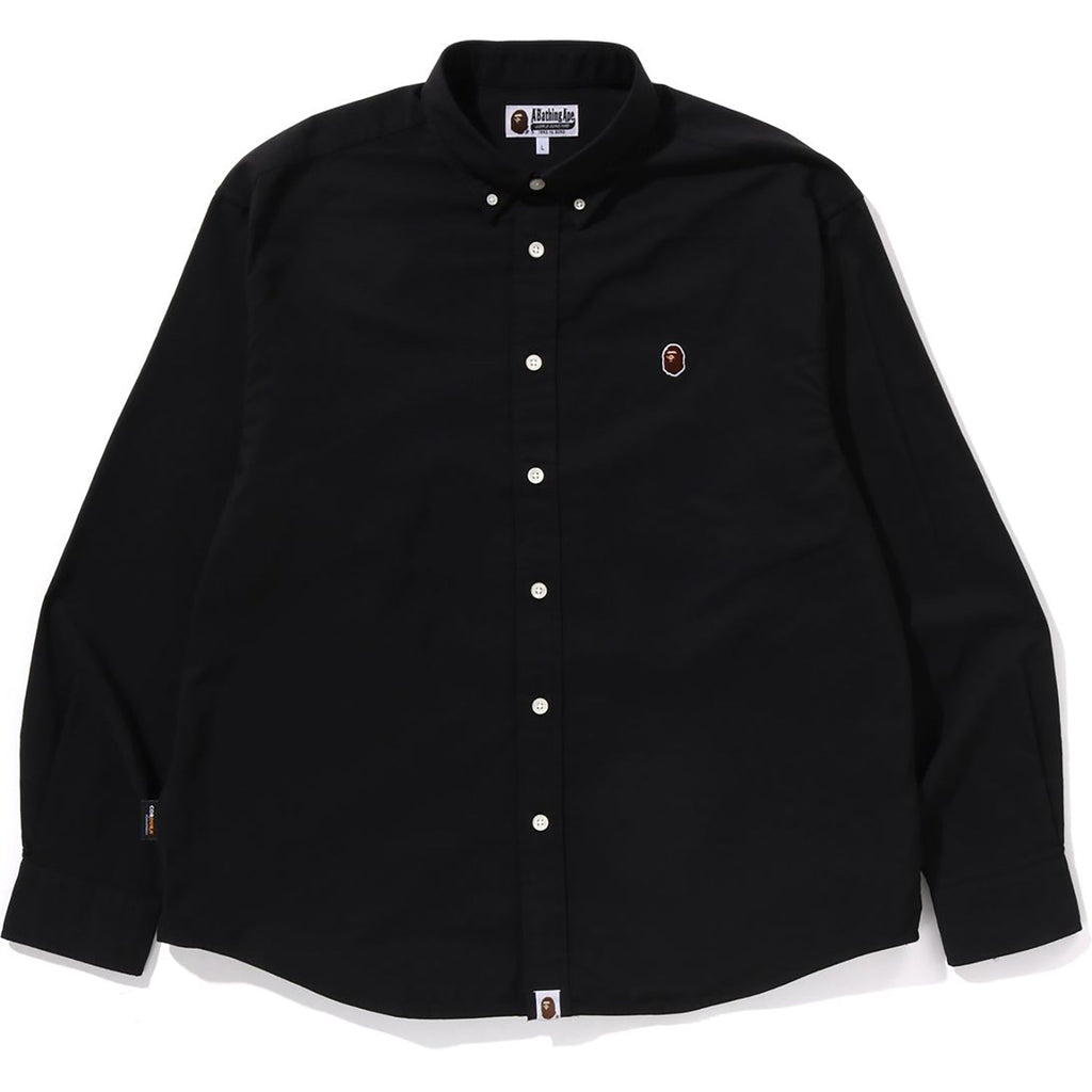 BAPE ONE POINT OXFORD LS SHIRT MENS