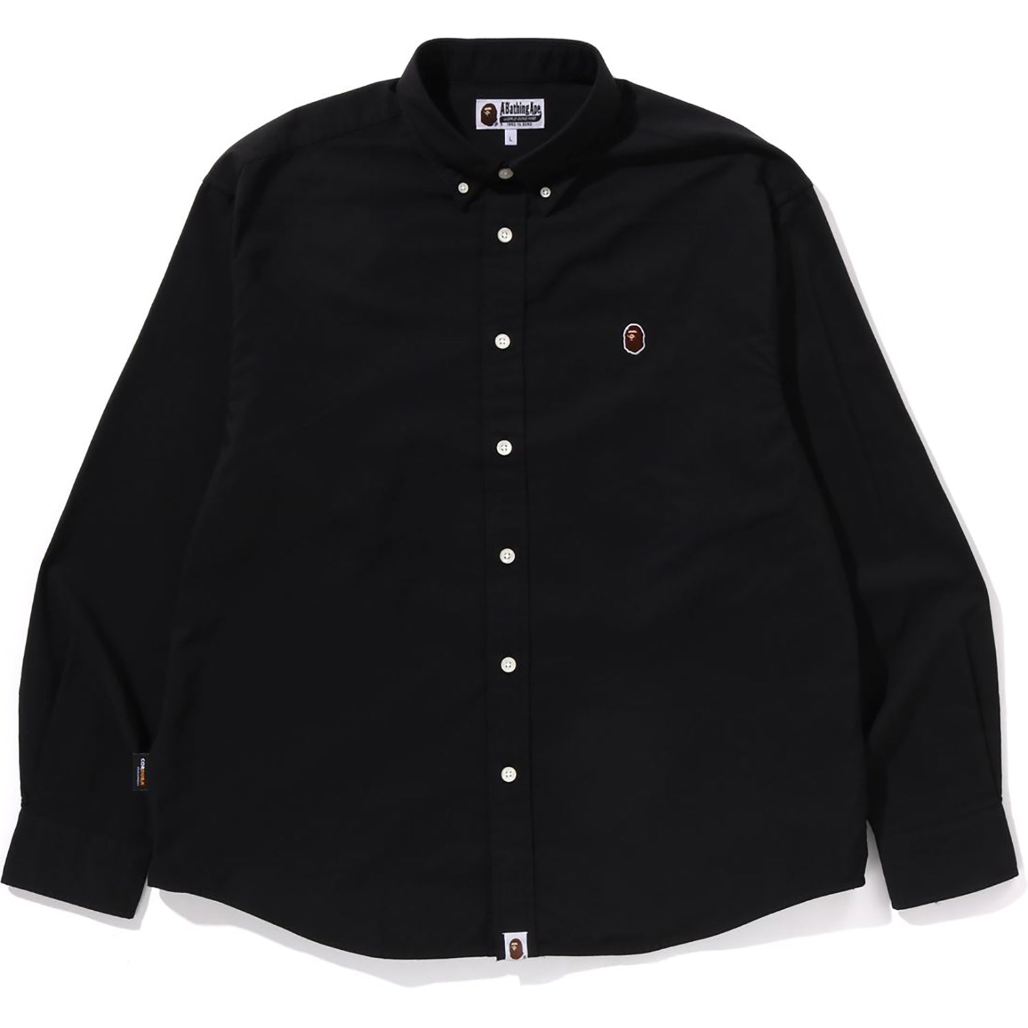 BAPE ONE POINT OXFORD LS SHIRT MENS