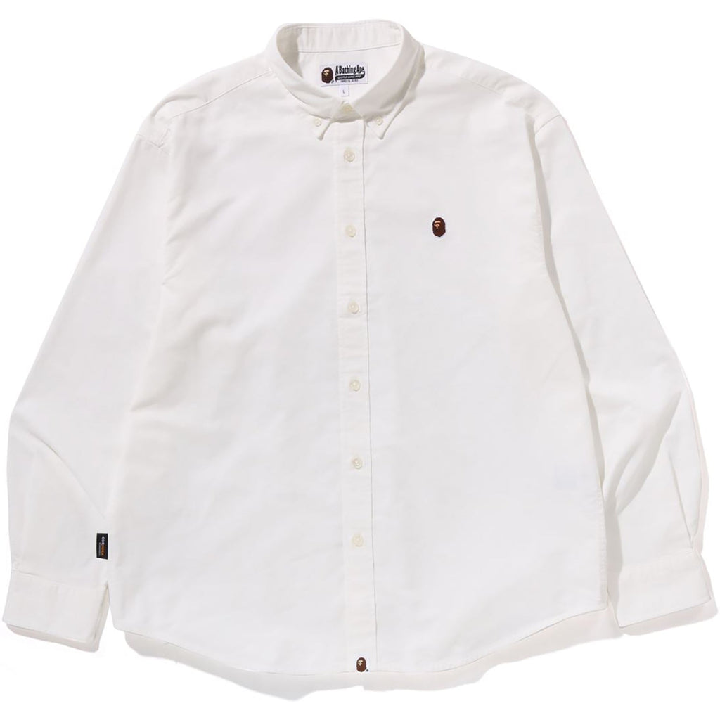 BAPE ONE POINT OXFORD LS SHIRT MENS