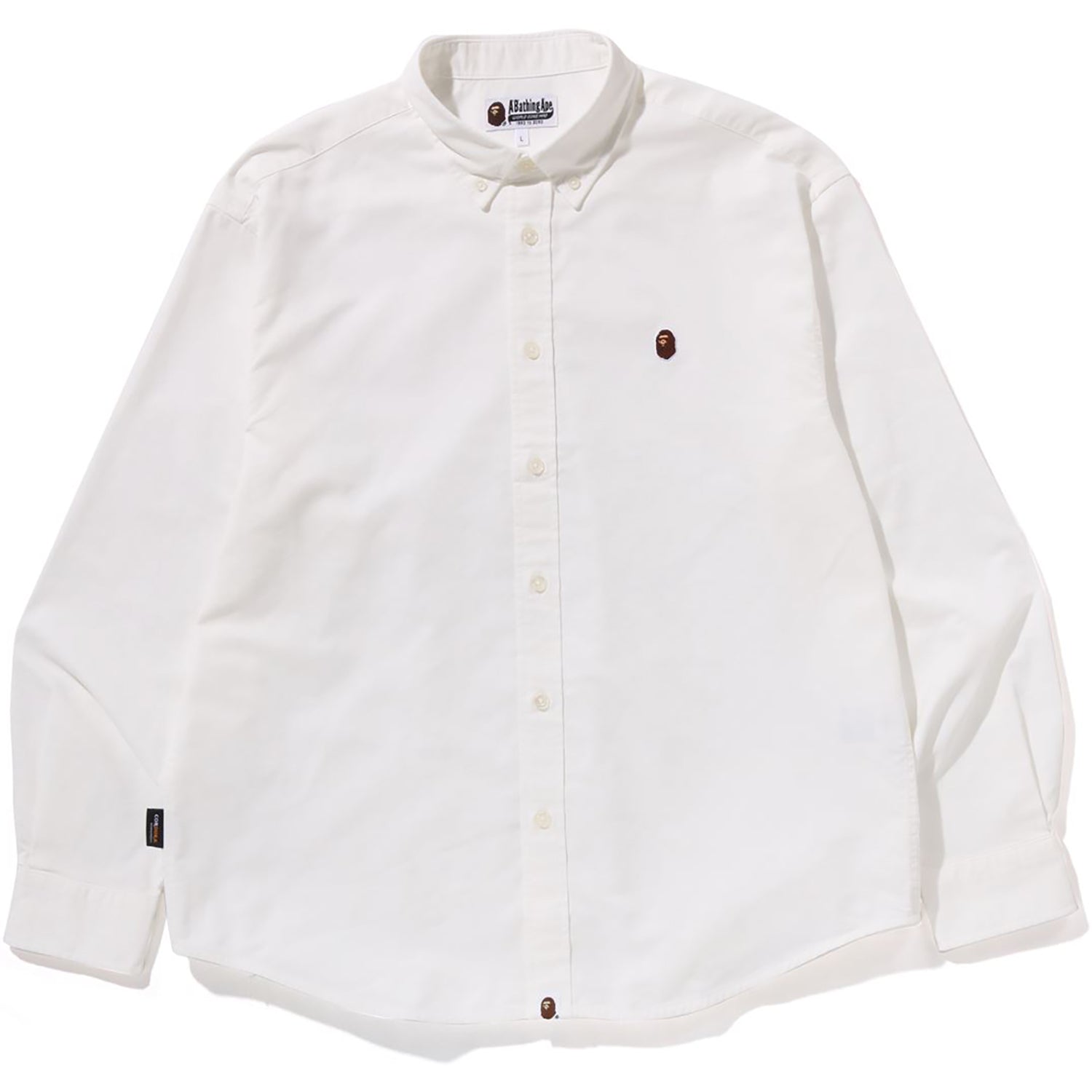 BAPE ONE POINT OXFORD LS SHIRT MENS