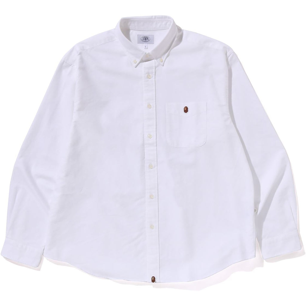 BAPE ONE POINT OXFORD LS SHIRT MENS