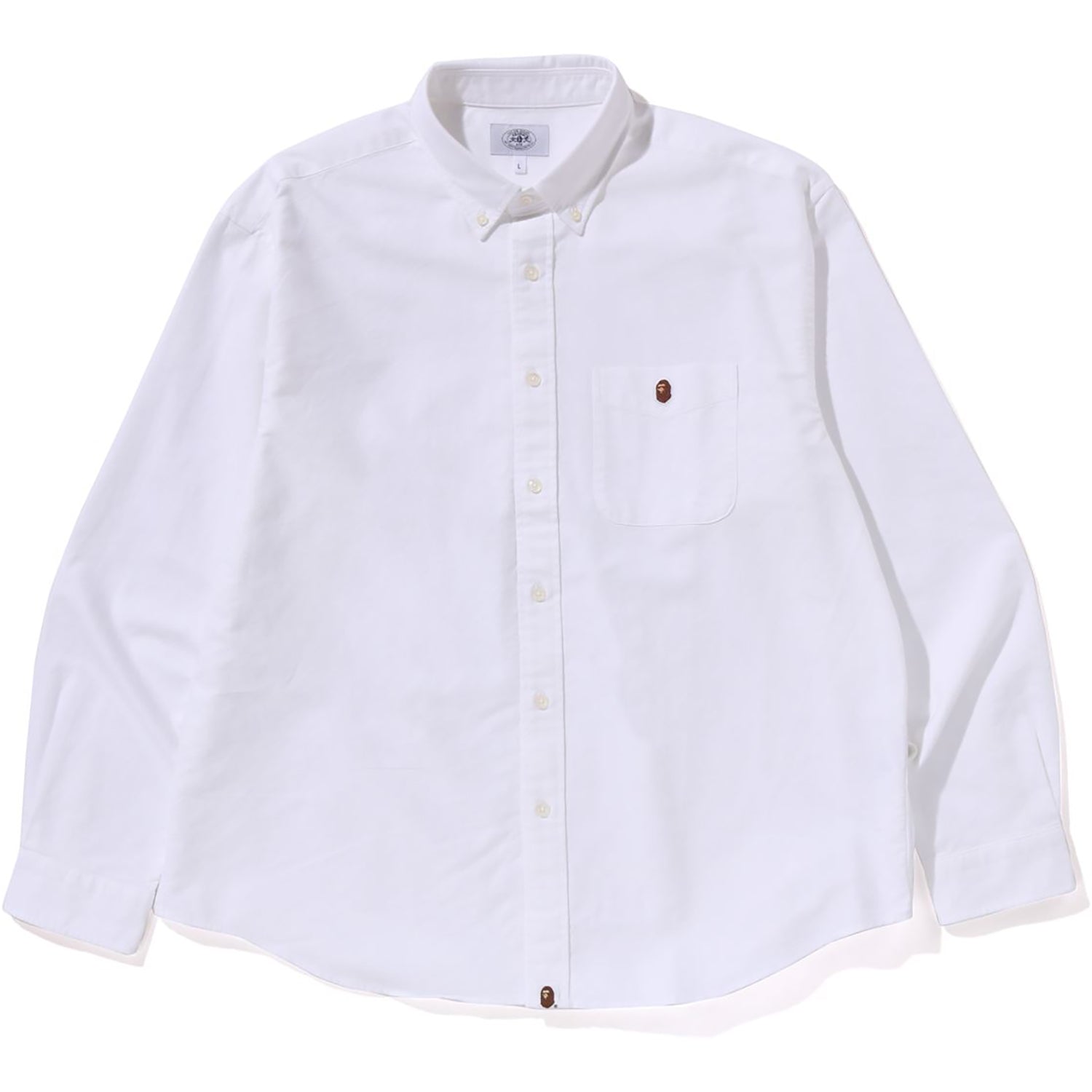BAPE ONE POINT OXFORD LS SHIRT MENS