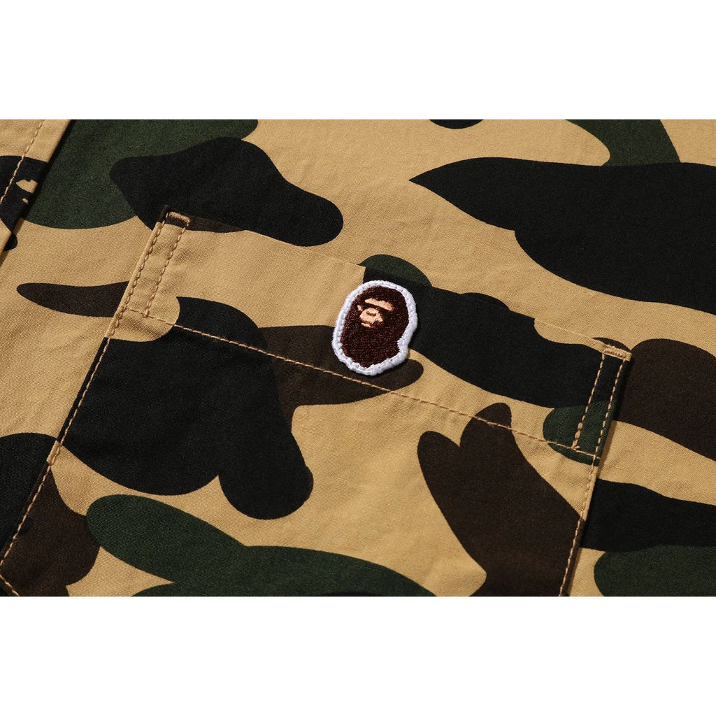 BAPE 1ST CAMO ONE POINT RELAXED FIT LS SHIRT MENS
