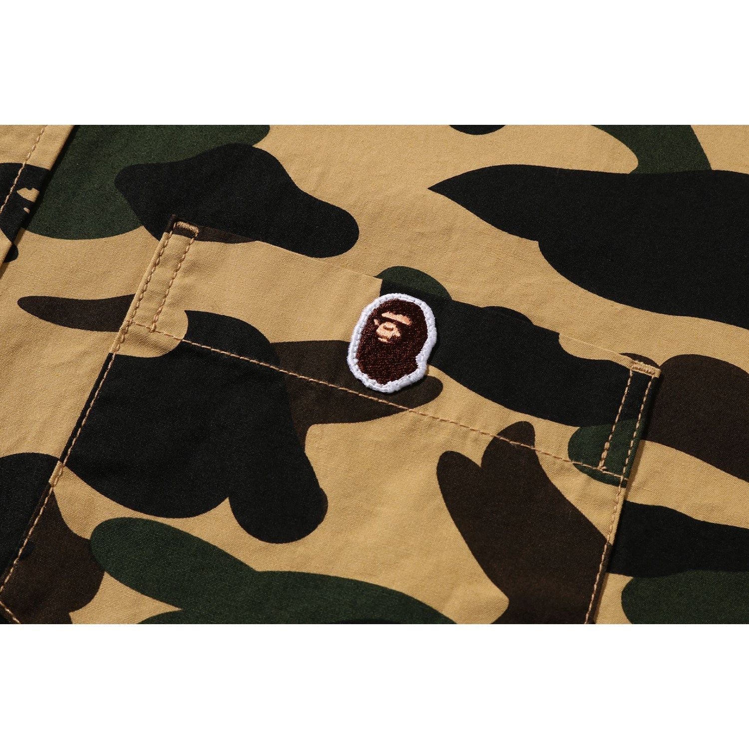 BAPE 1ST CAMO ONE POINT RELAXED FIT LS SHIRT MENS