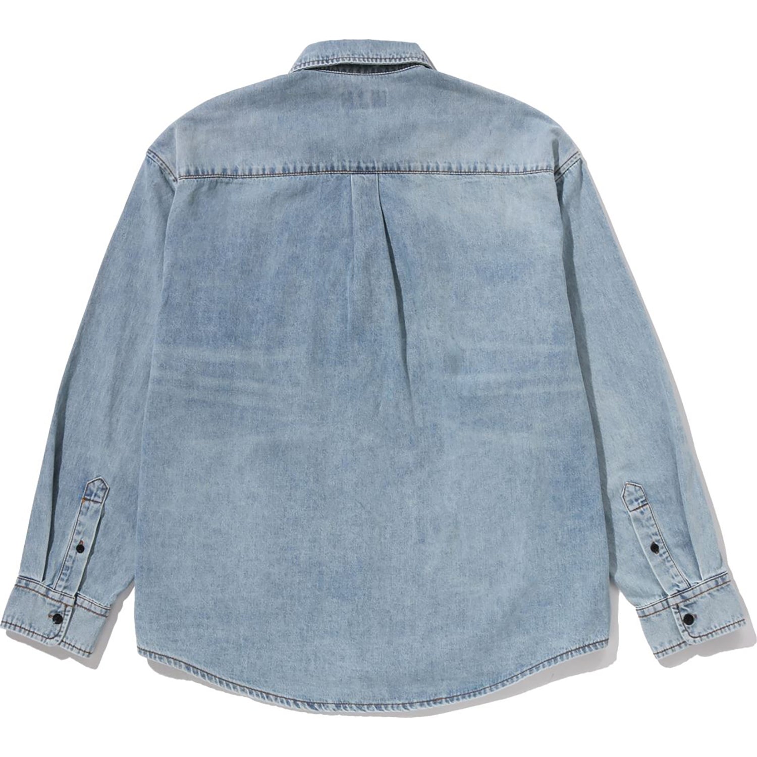 BAPE SHARK LIGHT DENIM LS SHIRT MENS