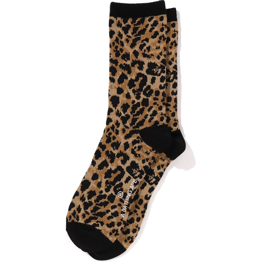 BAPE WILD LEOPARD PATTERN SOCKS MENS