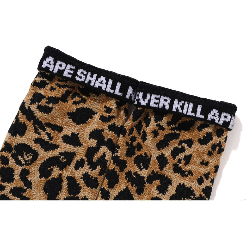 BAPE WILD LEOPARD PATTERN SOCKS MENS