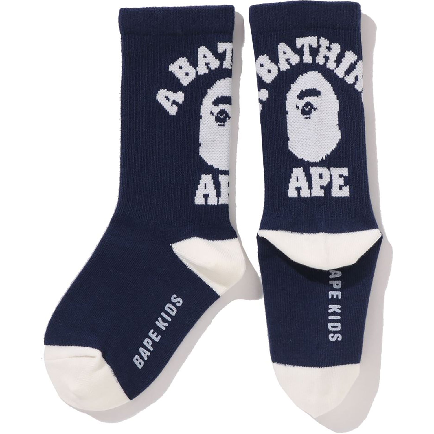 BAPE COLLEGE RIB SOCKS KIDS