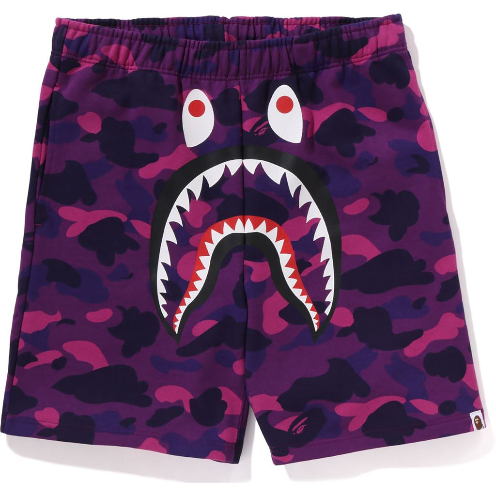 BAPE COLOR CAMO SHARK SWEAT SHORTS MENS