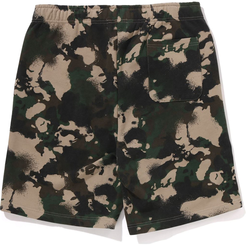 BAPE MAP CAMO REGULAR FIT SHARK SWEAT SHORTS MENS