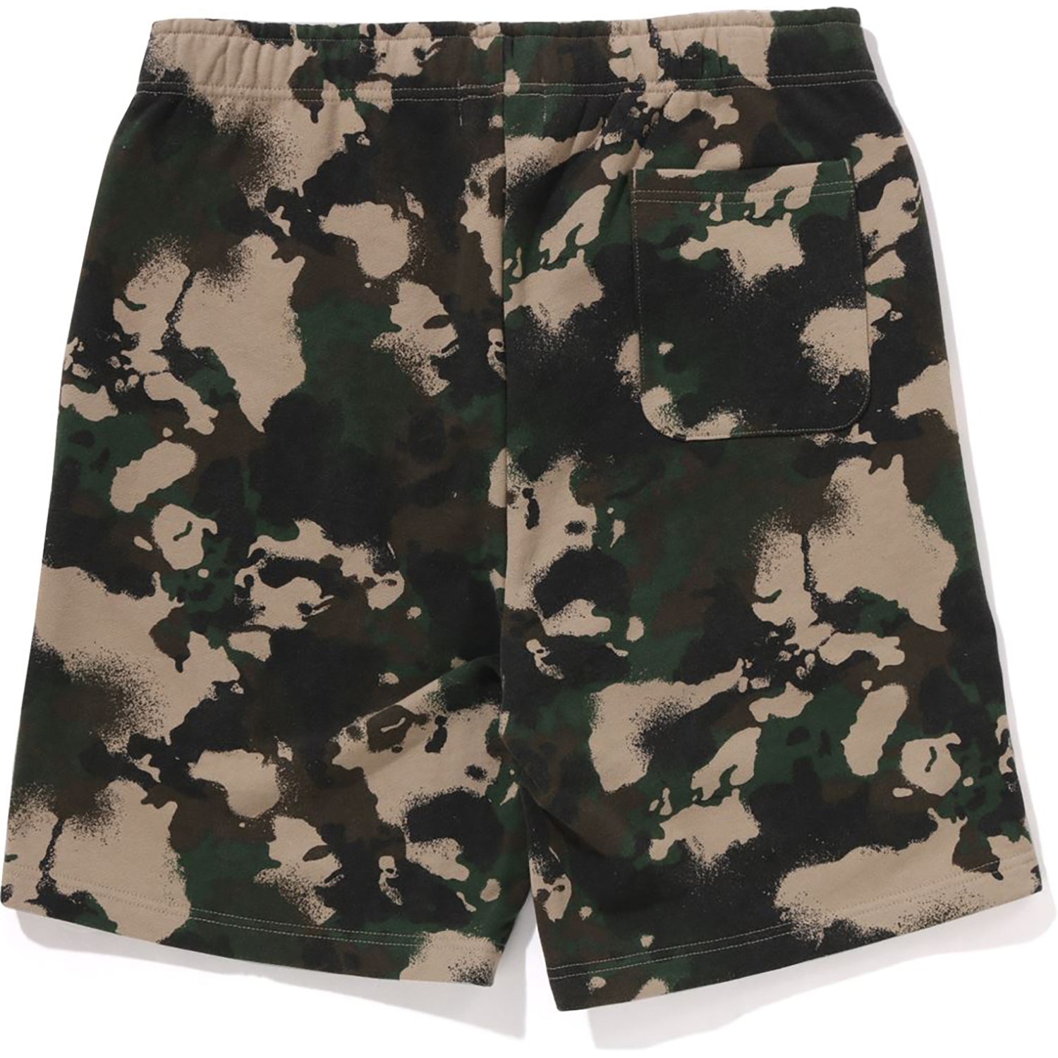 BAPE MAP CAMO REGULAR FIT SHARK SWEAT SHORTS MENS