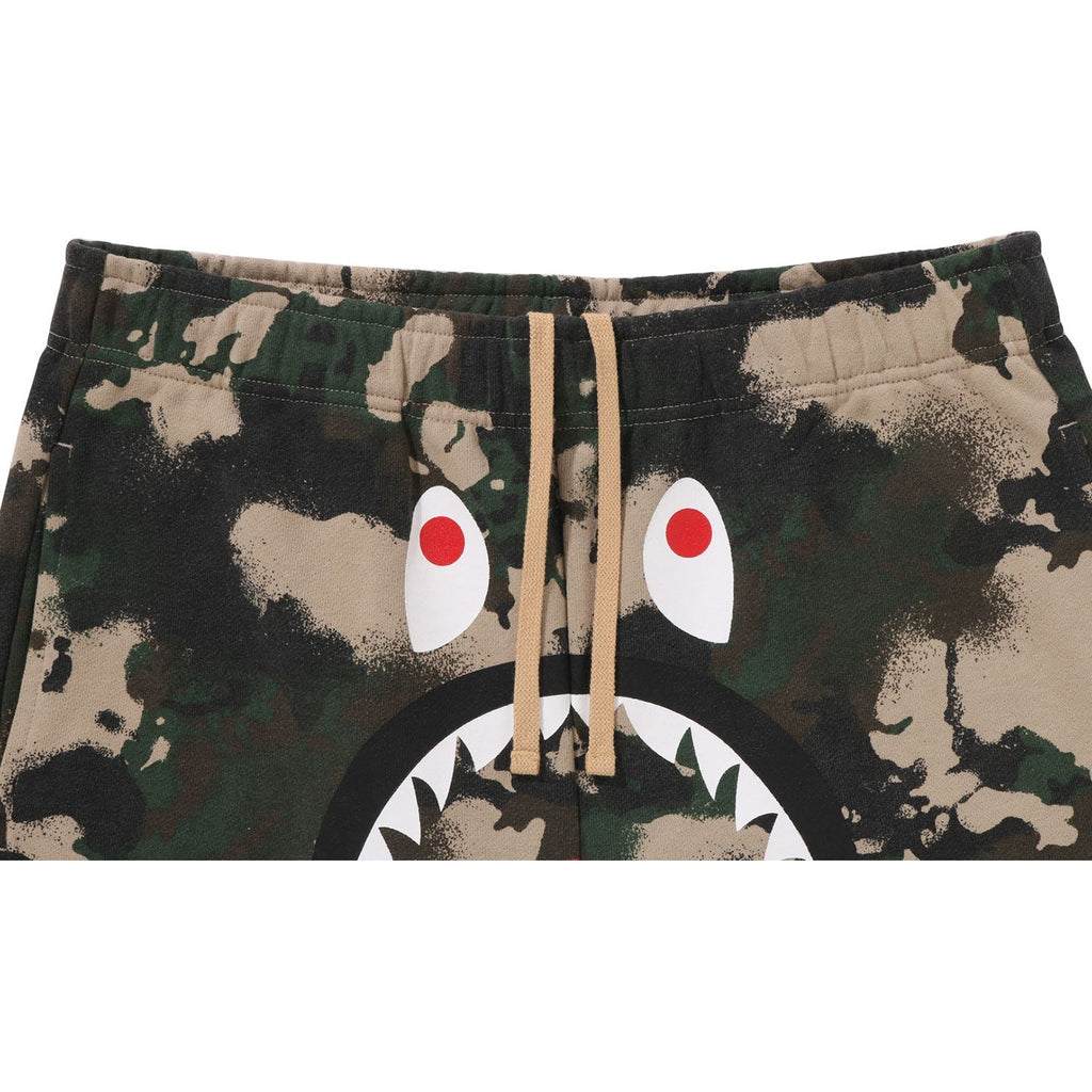 BAPE MAP CAMO REGULAR FIT SHARK SWEAT SHORTS MENS