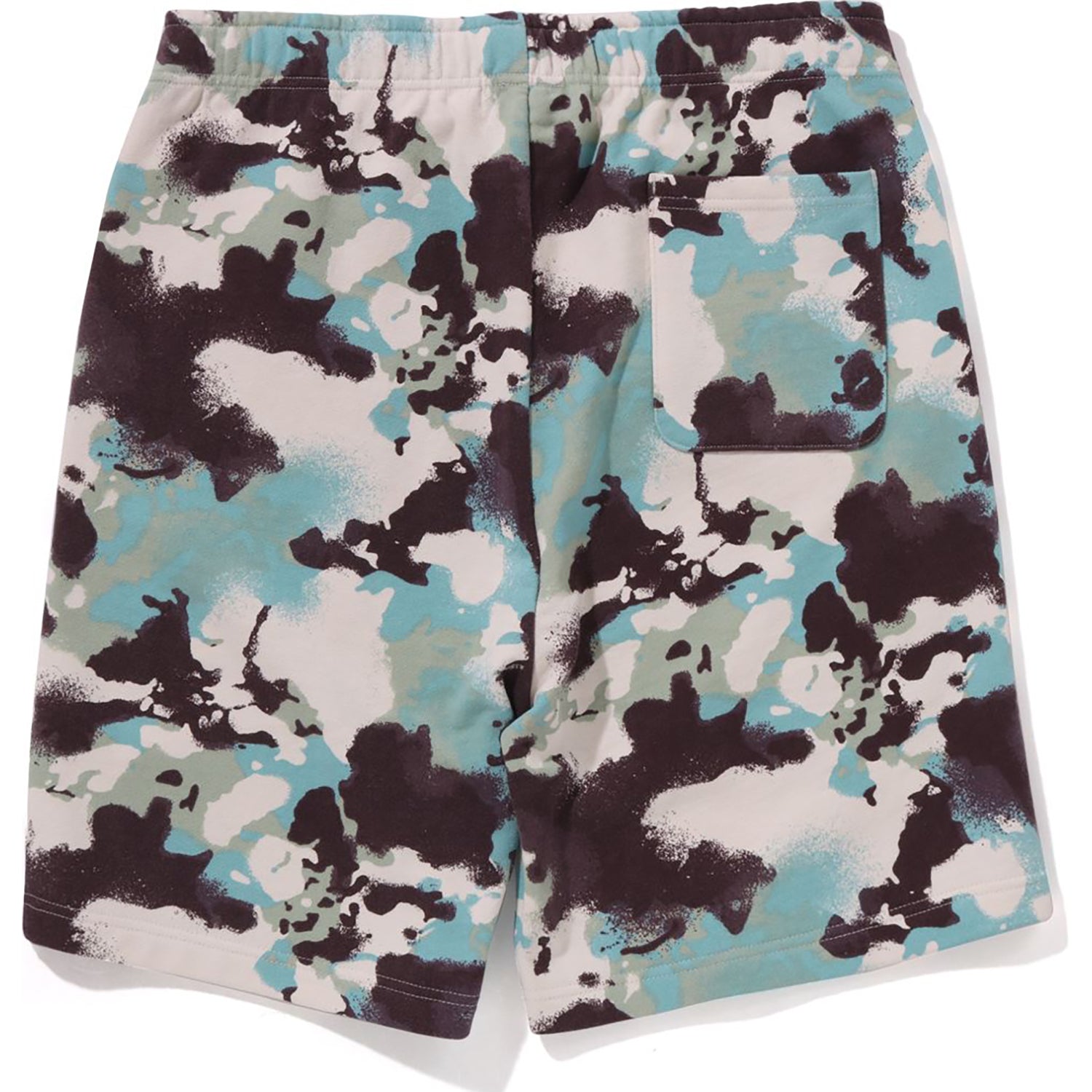 BAPE MAP CAMO REGULAR FIT SHARK SWEAT SHORTS MENS