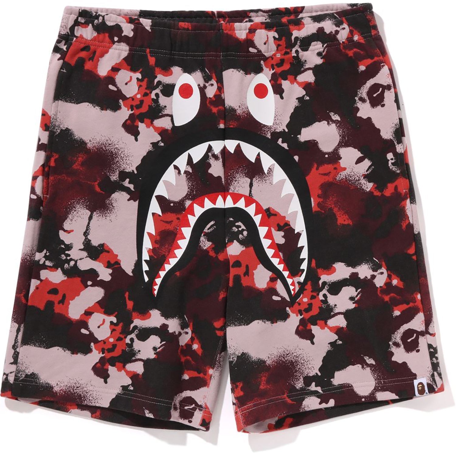 BAPE MAP CAMO REGULAR FIT SHARK SWEAT SHORTS MENS
