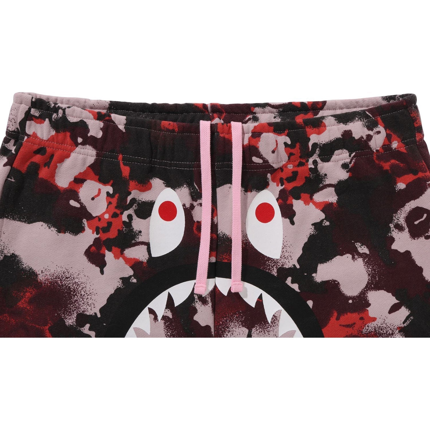 BAPE MAP CAMO REGULAR FIT SHARK SWEAT SHORTS MENS