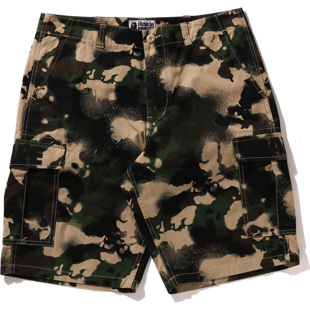 BAPE MAP CAMO REGULAR FIT CARGO SHORTS MENS