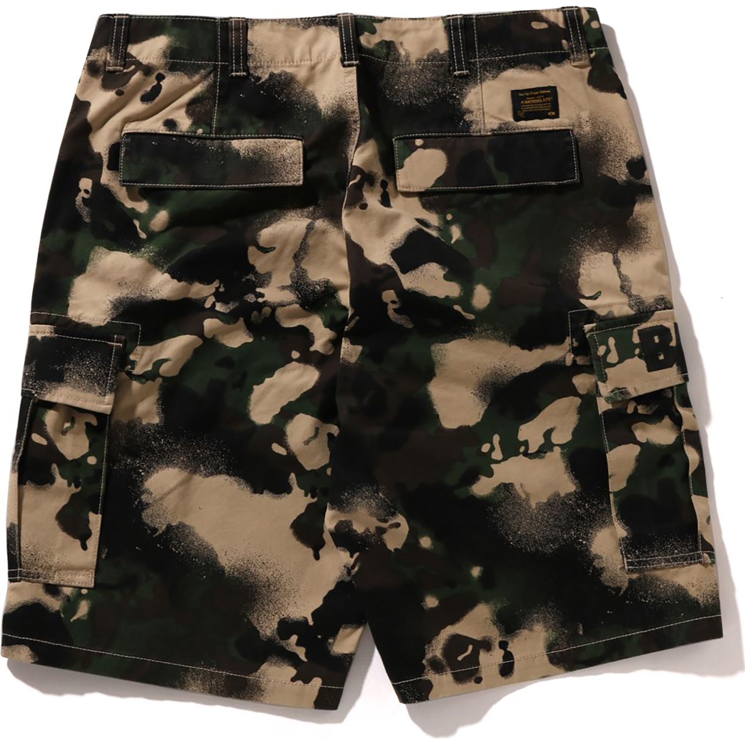 BAPE MAP CAMO REGULAR FIT CARGO SHORTS MENS