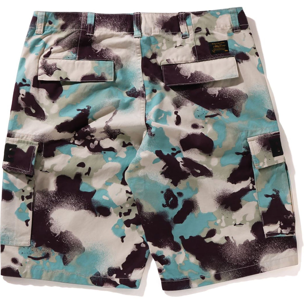 BAPE MAP CAMO REGULAR FIT CARGO SHORTS MENS