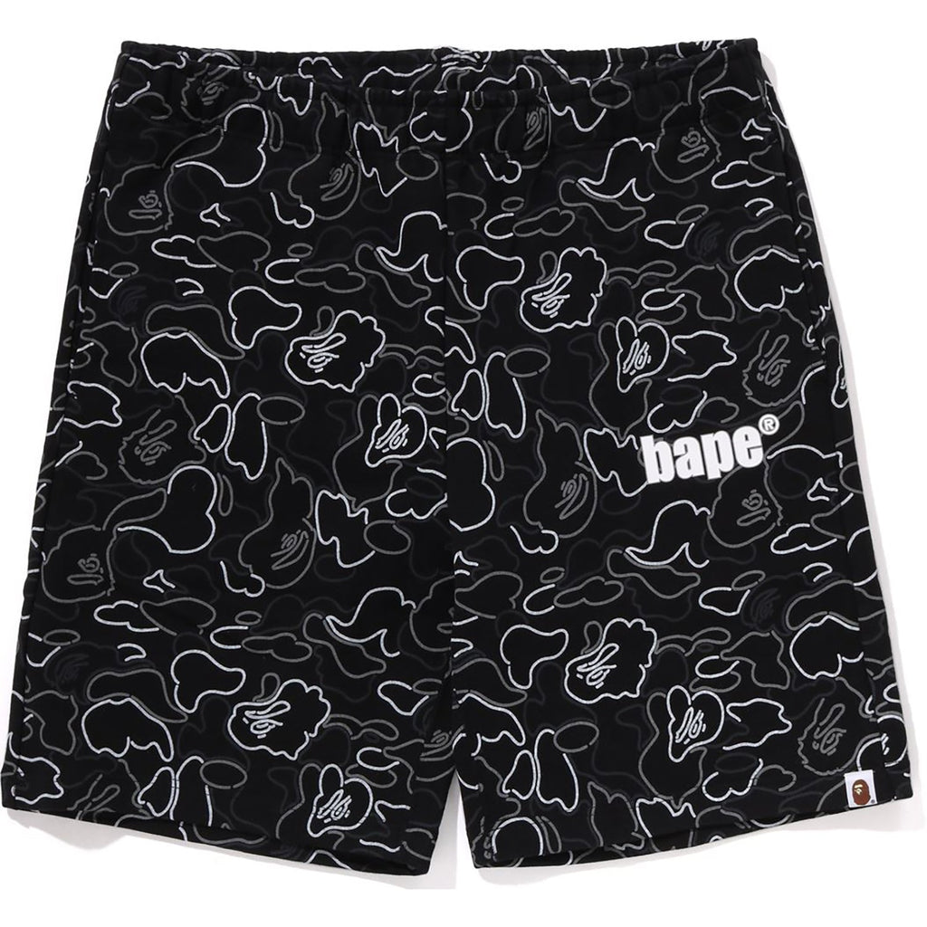 BAPE NEON CAMO REGULAR FIT SWEAT SHORTS MENS