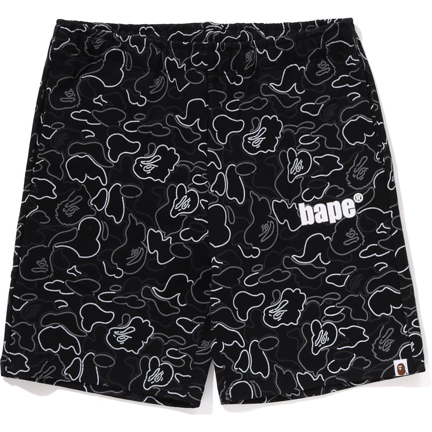 BAPE NEON CAMO REGULAR FIT SWEAT SHORTS MENS