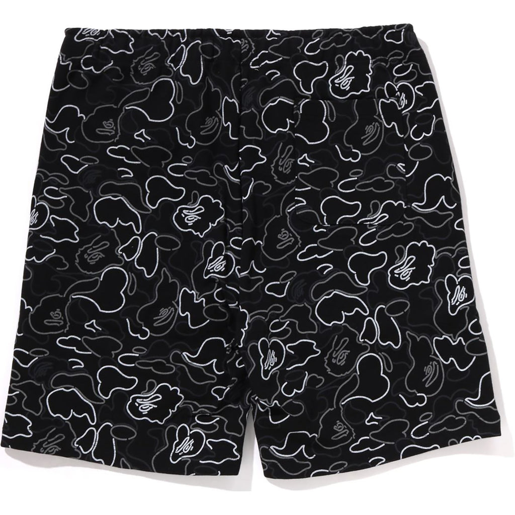 BAPE NEON CAMO REGULAR FIT SWEAT SHORTS MENS