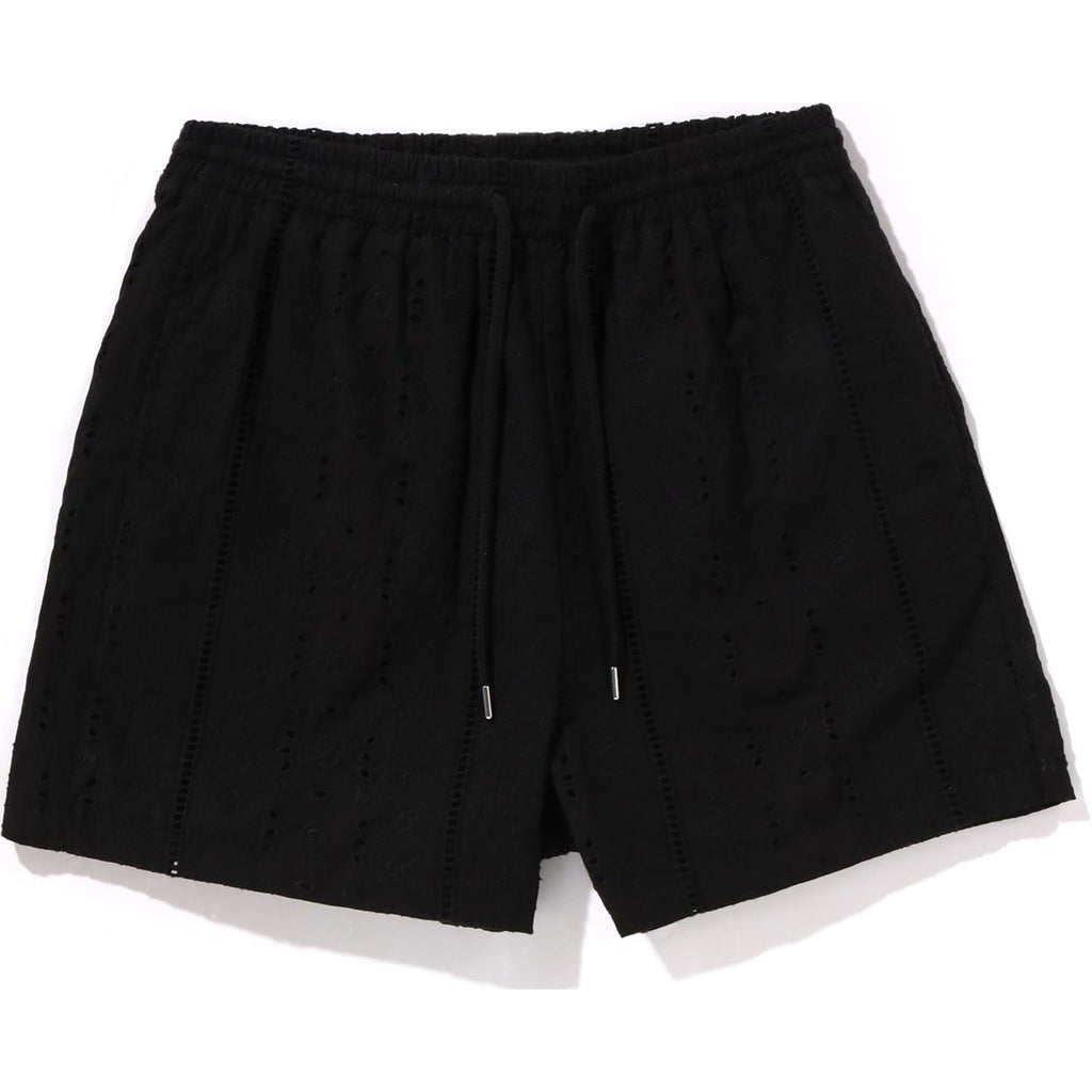 BAPE EMBROIDERY RELAXED FIT SHORTS MENS