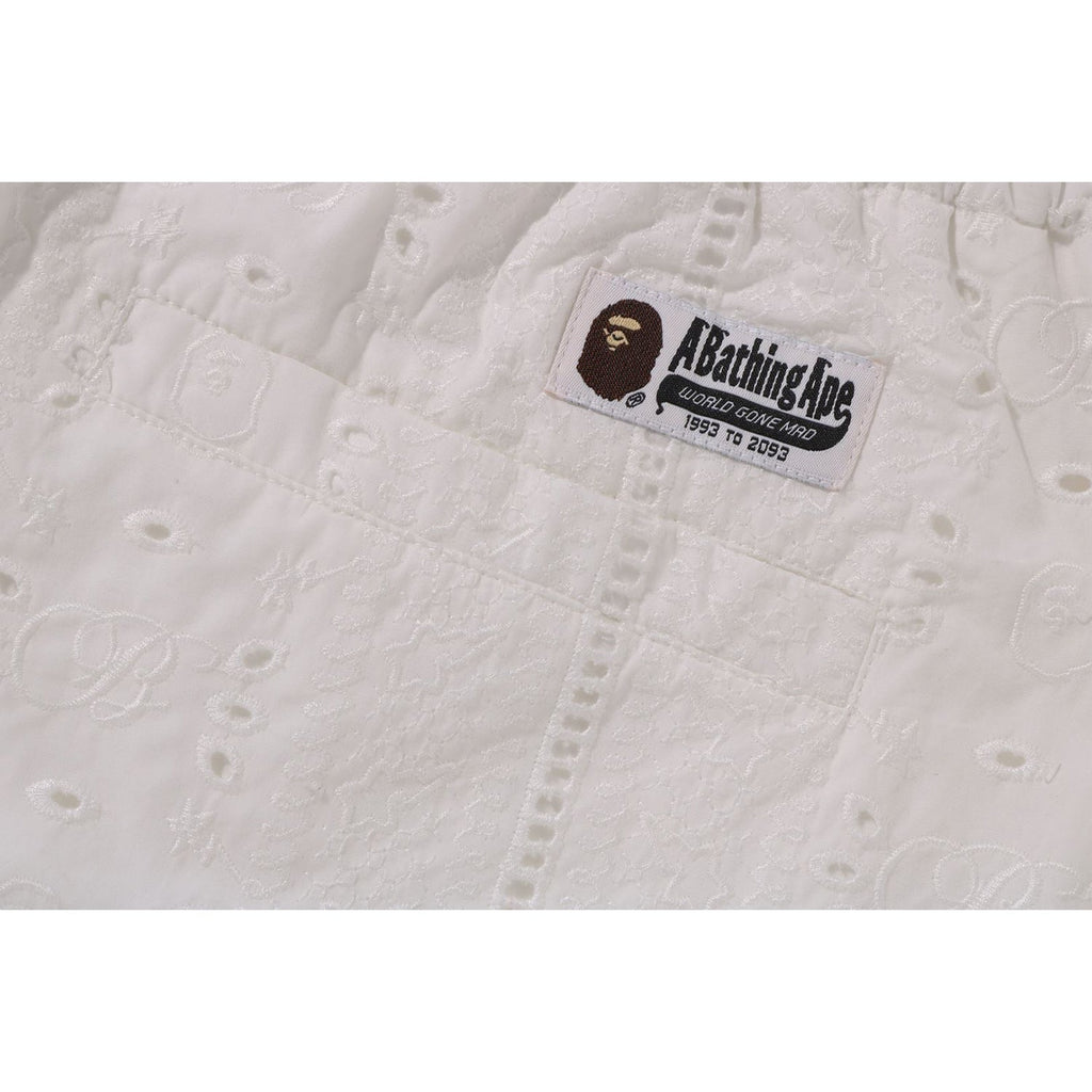 BAPE EMBROIDERY RELAXED FIT SHORTS MENS