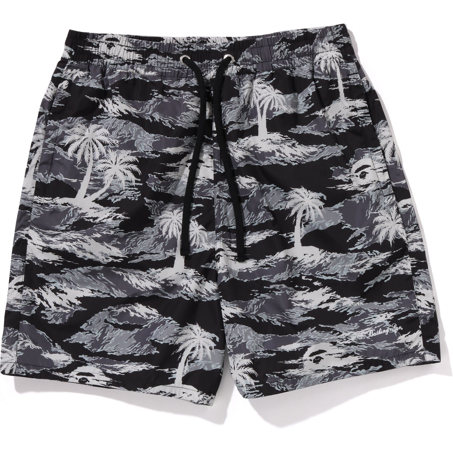 BAPE PALM TREE CAMO RELAXED FIT BEACH SHORTS MENS