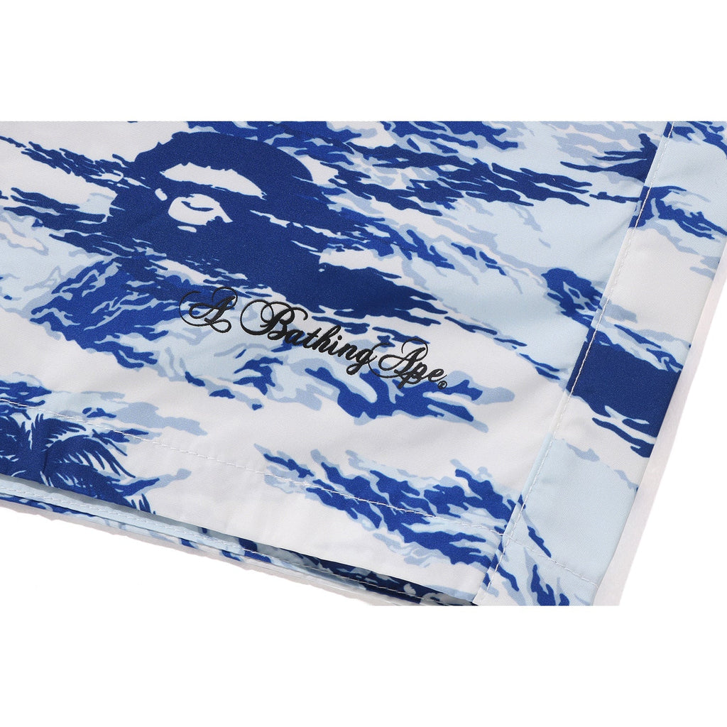 BAPE PALM TREE CAMO RELAXED FIT BEACH SHORTS MENS