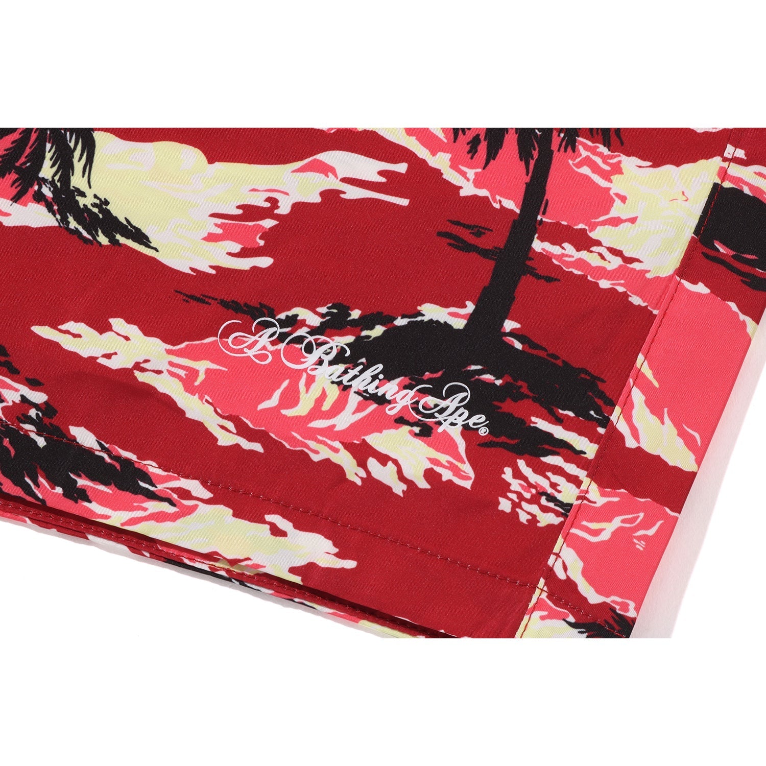 BAPE PALM TREE CAMO RELAXED FIT BEACH SHORTS MENS