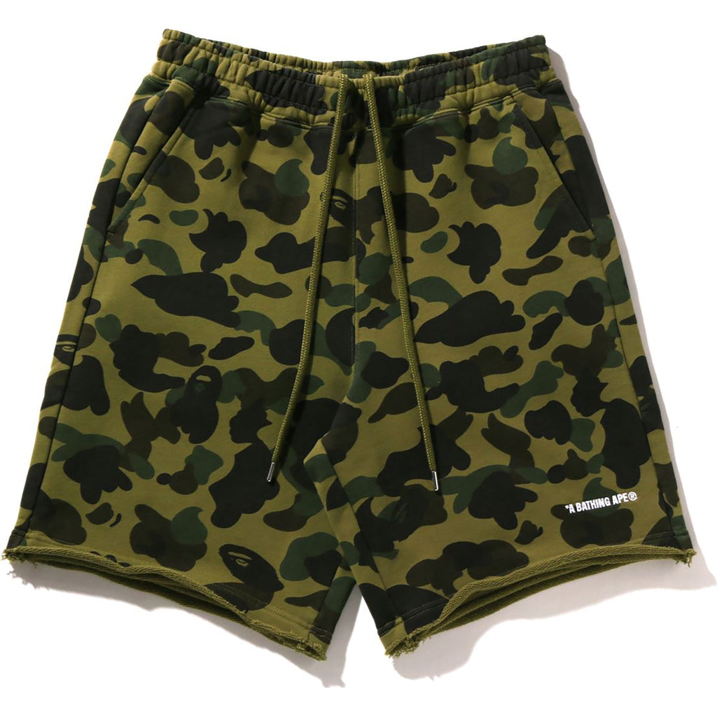 BAPE 1ST CAMO HEAVY WASHED RELAXED FIT SWEAT SHORTS MENS