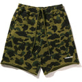 BAPE 1ST CAMO HEAVY WASHED RELAXED FIT SWEAT SHORTS MENS