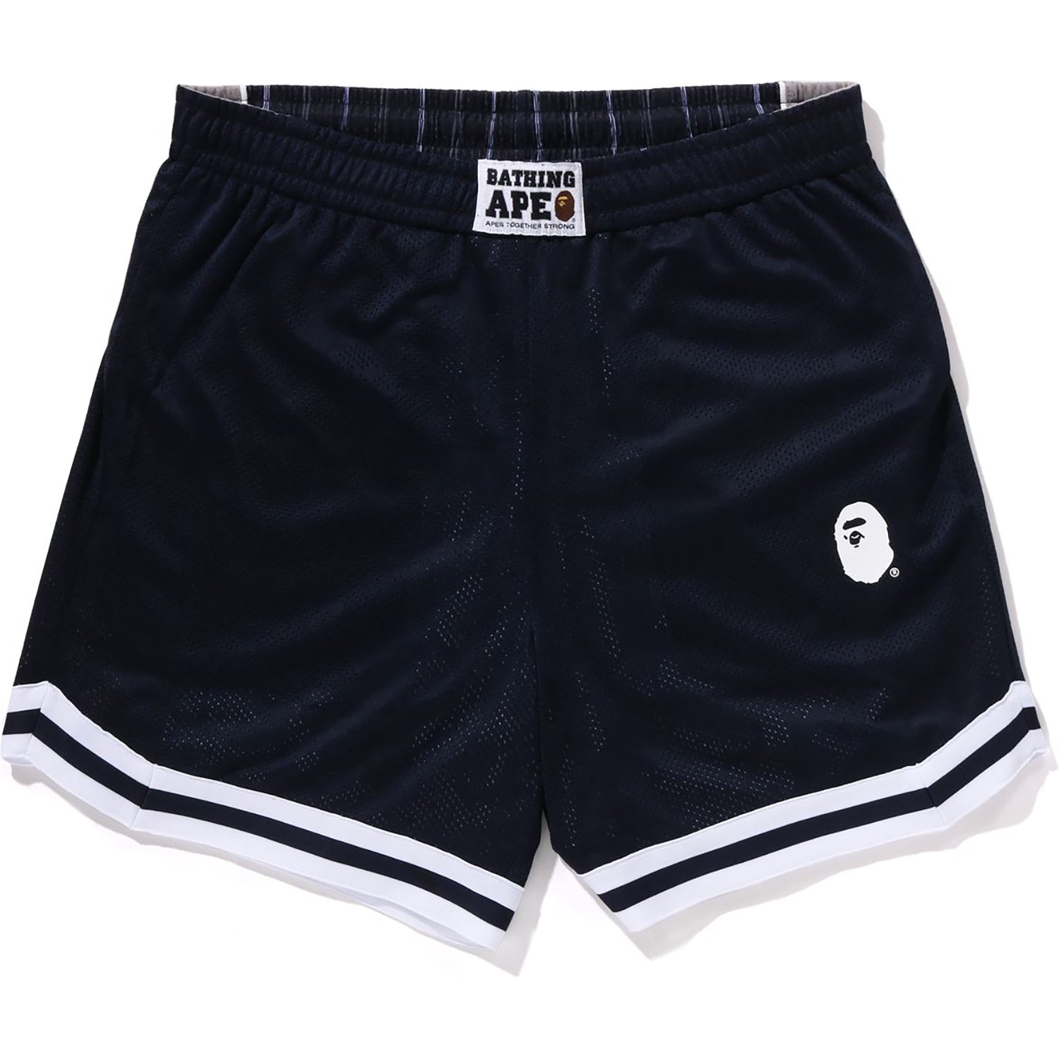 BAPE MULTI LOGO REVERSIBLE RELAXED FIT SWEAT SHORTS MENS