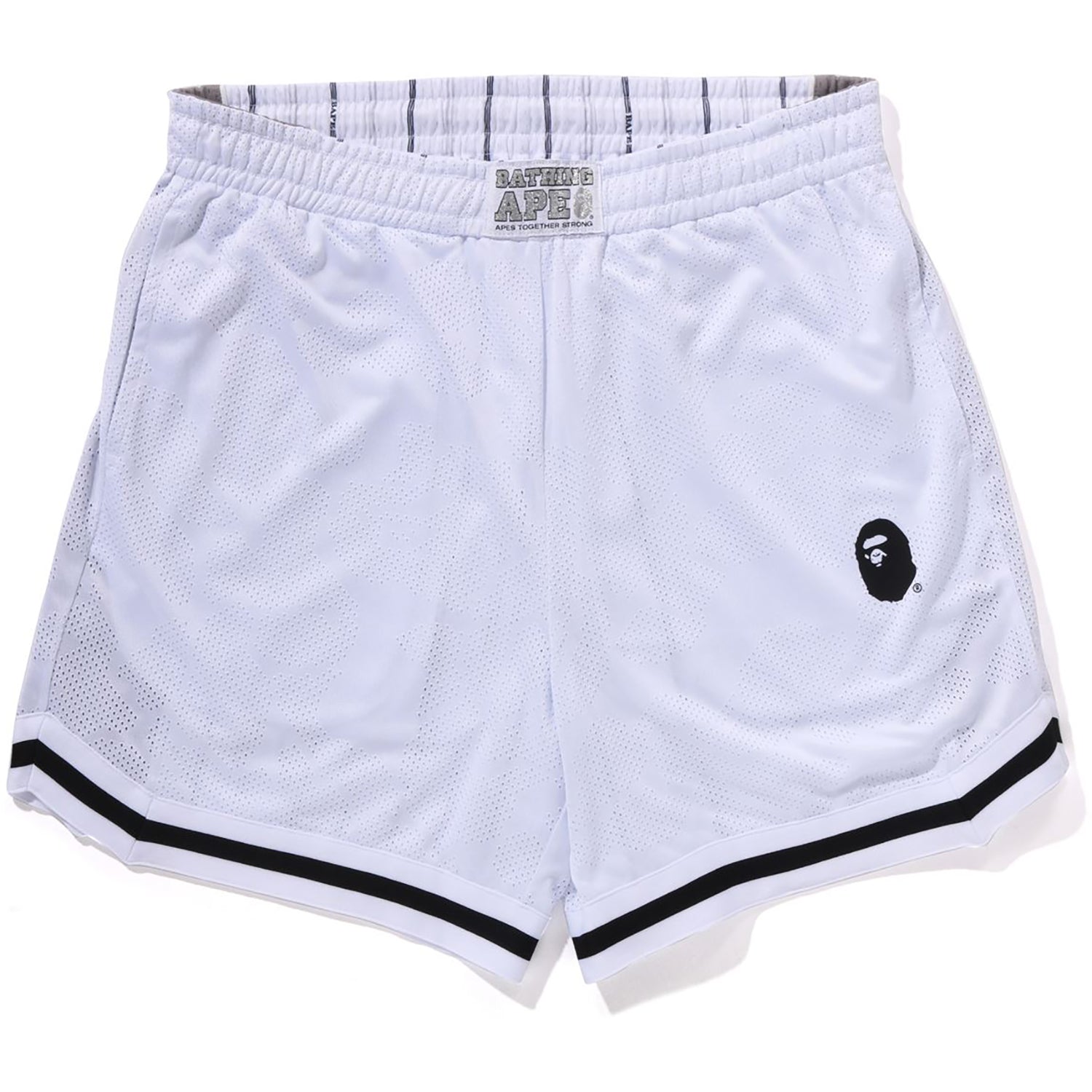 BAPE MULTI LOGO REVERSIBLE RELAXED FIT SWEAT SHORTS MENS