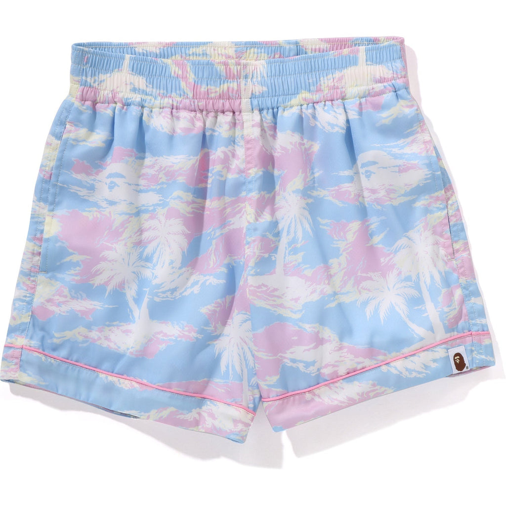 BAPE PALM TREE CAMO SHORTS LADIES