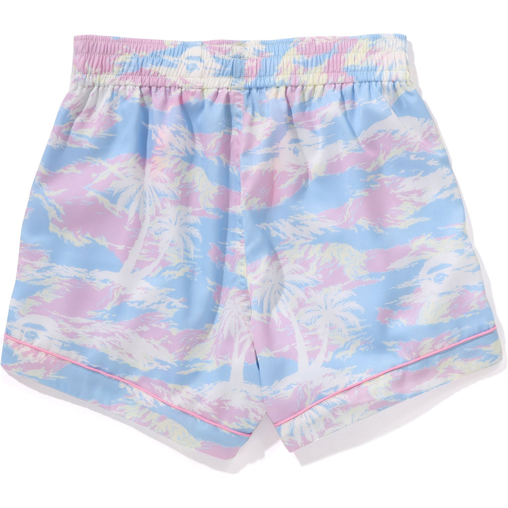 BAPE PALM TREE CAMO SHORTS LADIES